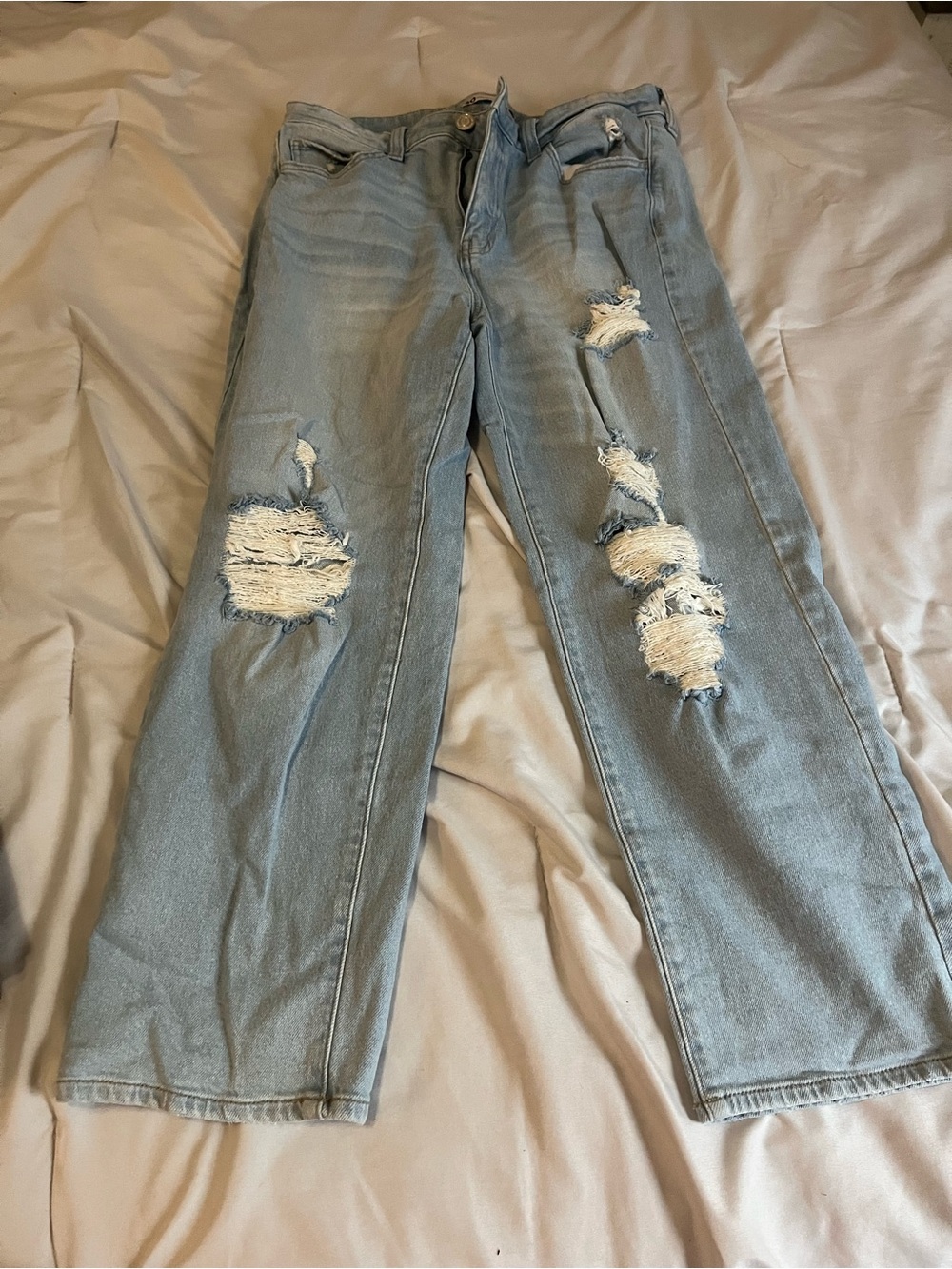 SO Light Blue High-Rise Straight Jeans